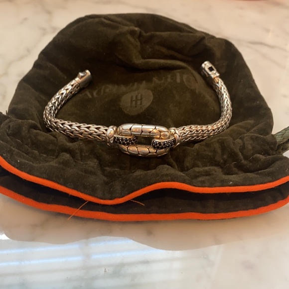 John Hardy black sapphire kali sterling silver bracelet - Picture 2 of 4